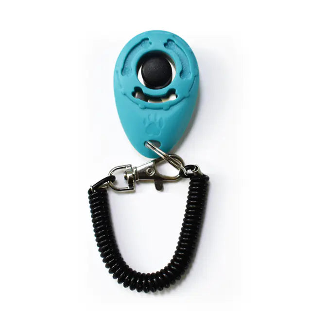 Clicker Ajustable para Entrenamiento de Perros con Correa de Llavero