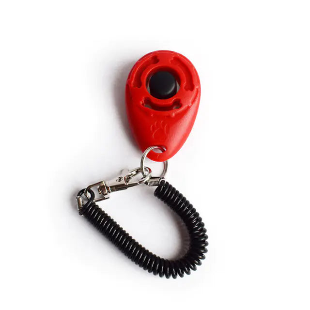 Clicker Ajustable para Entrenamiento de Perros con Correa de Llavero