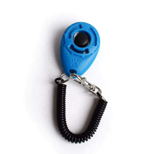 Clicker Ajustable para Entrenamiento de Perros con Correa de Llavero