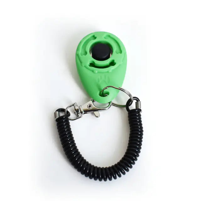 Clicker Ajustable para Entrenamiento de Perros con Correa de Llavero