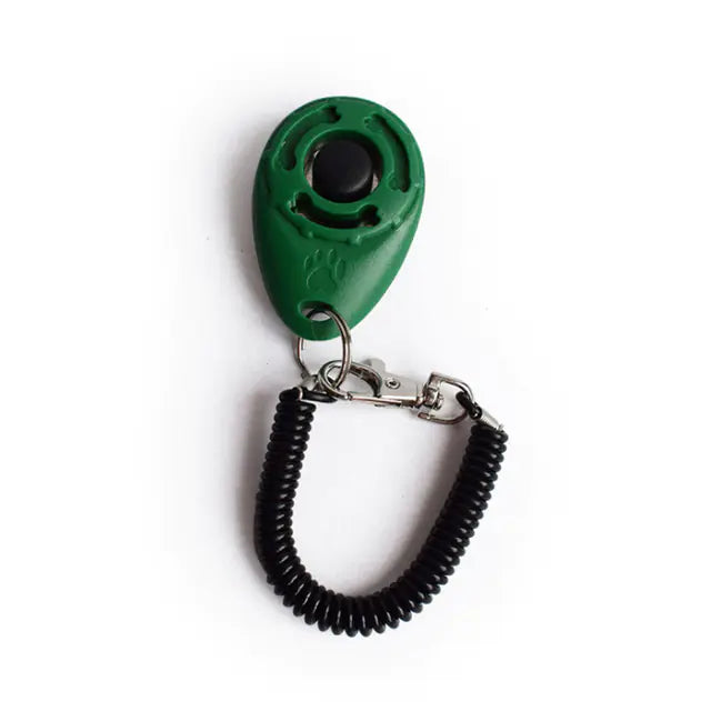 Clicker Ajustable para Entrenamiento de Perros con Correa de Llavero