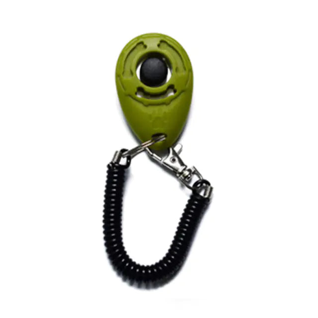 Clicker Ajustable para Entrenamiento de Perros con Correa de Llavero
