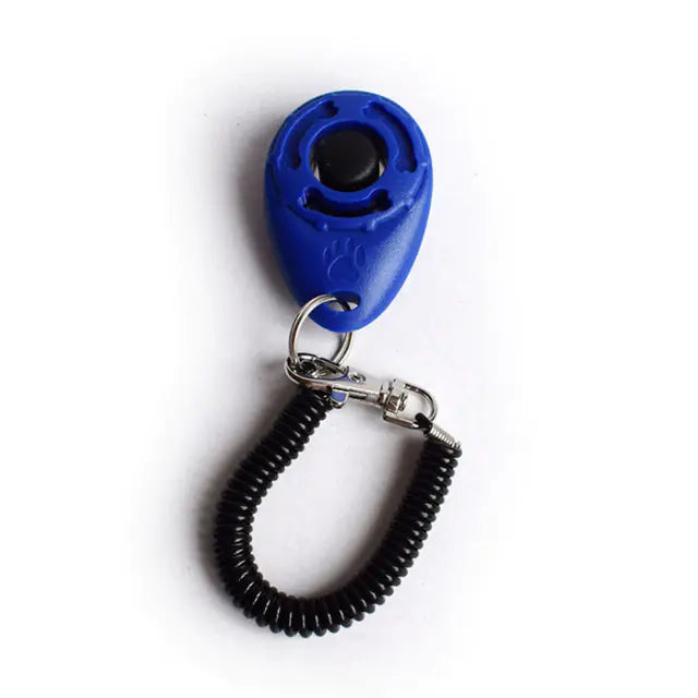 Clicker Ajustable para Entrenamiento de Perros con Correa de Llavero