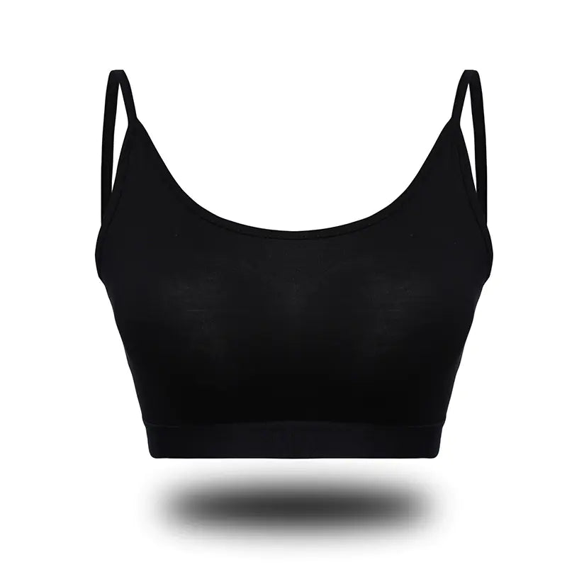 Top Cami de Yoga de Algodón Removible con Tirantes